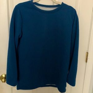 Blue fleece sweatshirt, size small